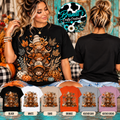 Fall Vibes Highland Cow T-Shirt